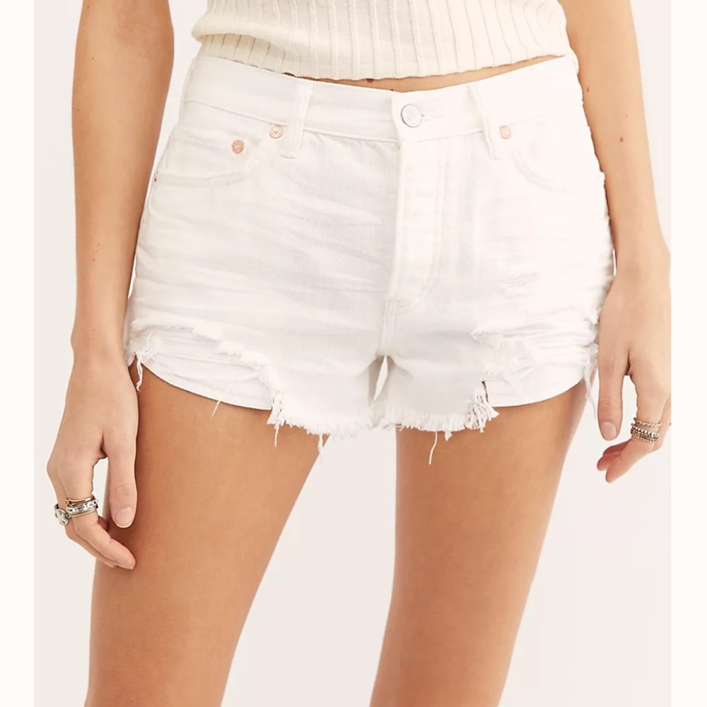 Free People Loving Good Vibrations Cutoffs